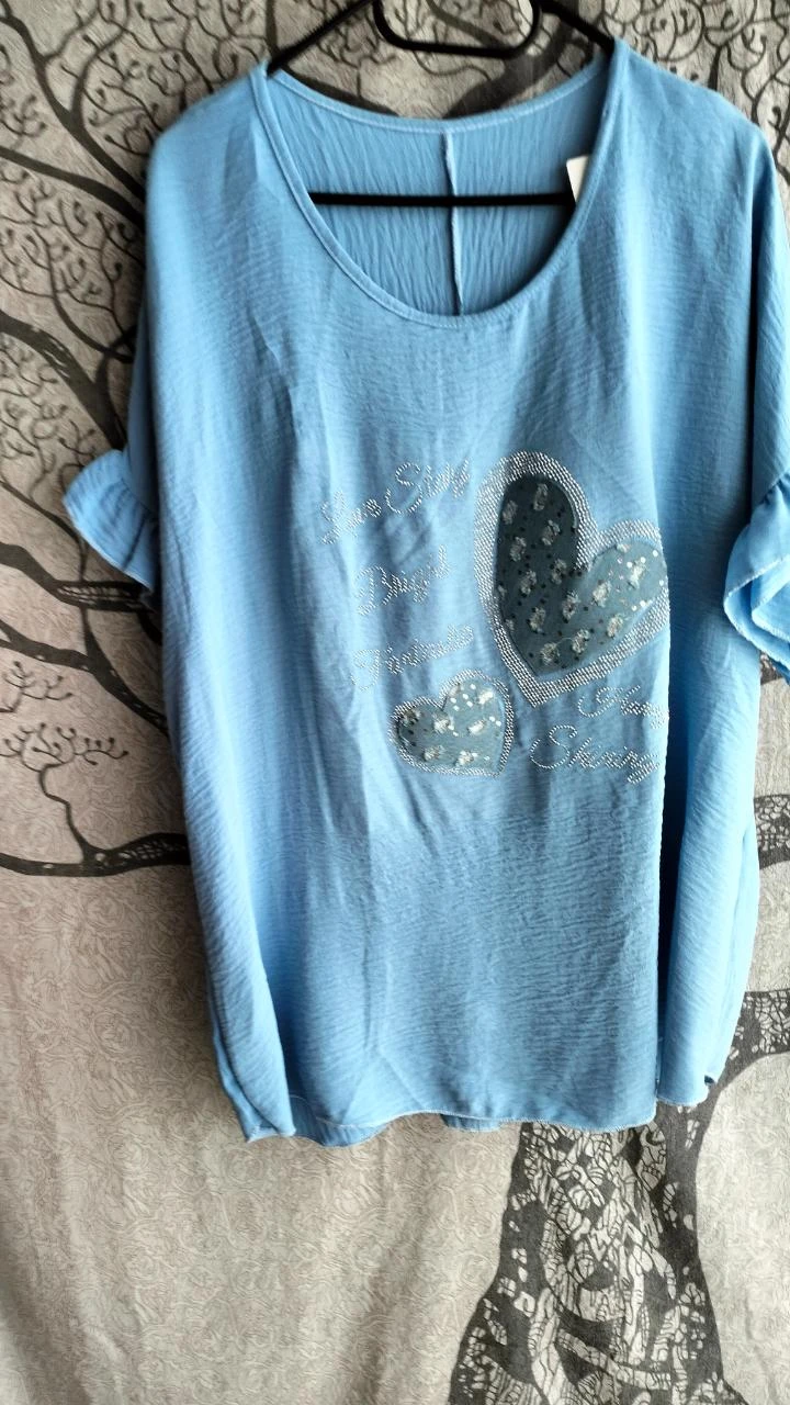 Hemelsblauwe tuniek met hart – photo 5